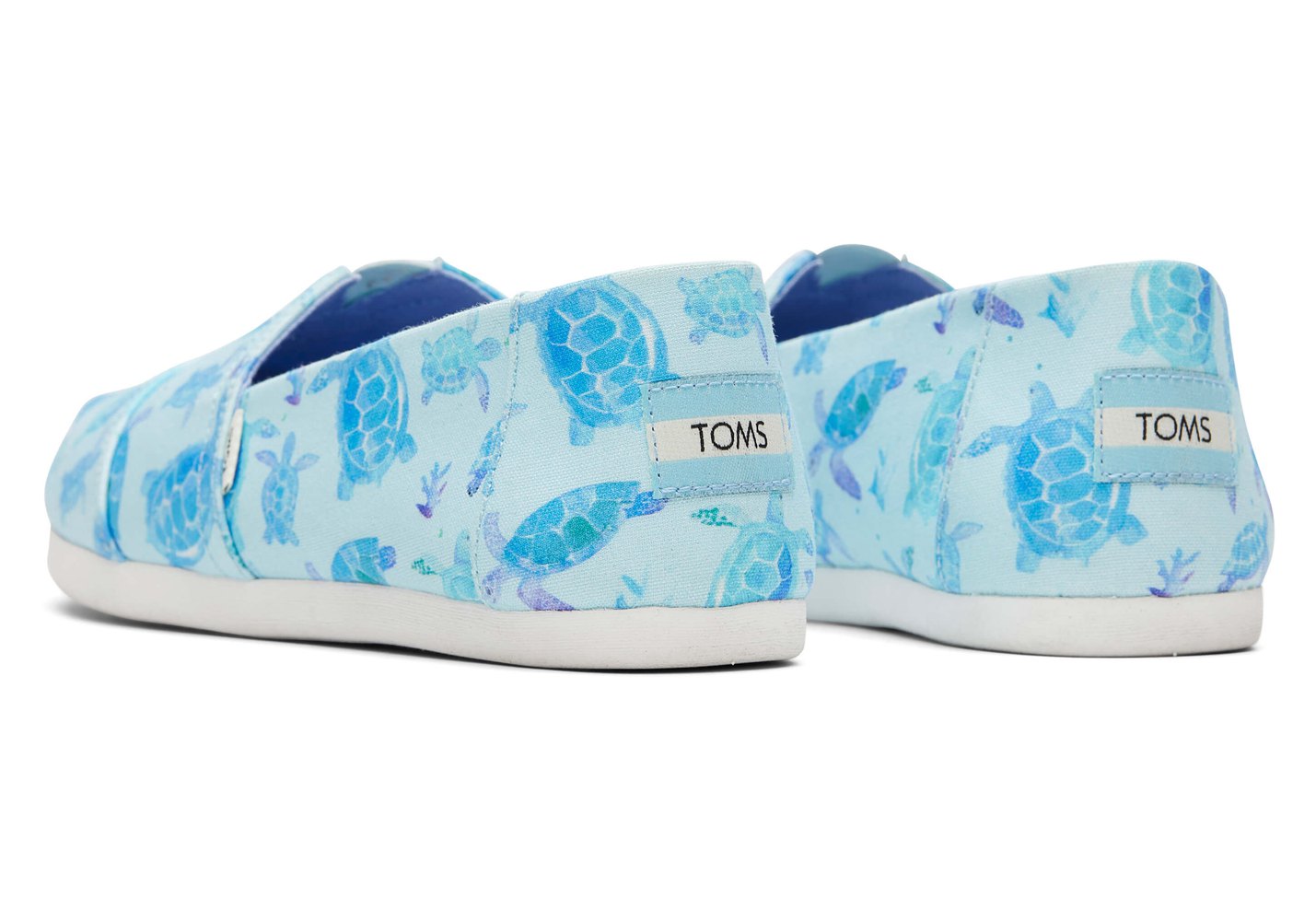 Toms Alpargata Sea Turtles Espadrille Blue/White - Womens - 36129-YTRQ